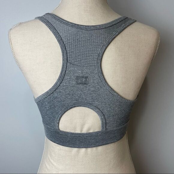 Fila High impact Solid Gray Sports Bra Spandex Stretchy Soft size M - Picture 4 of 7